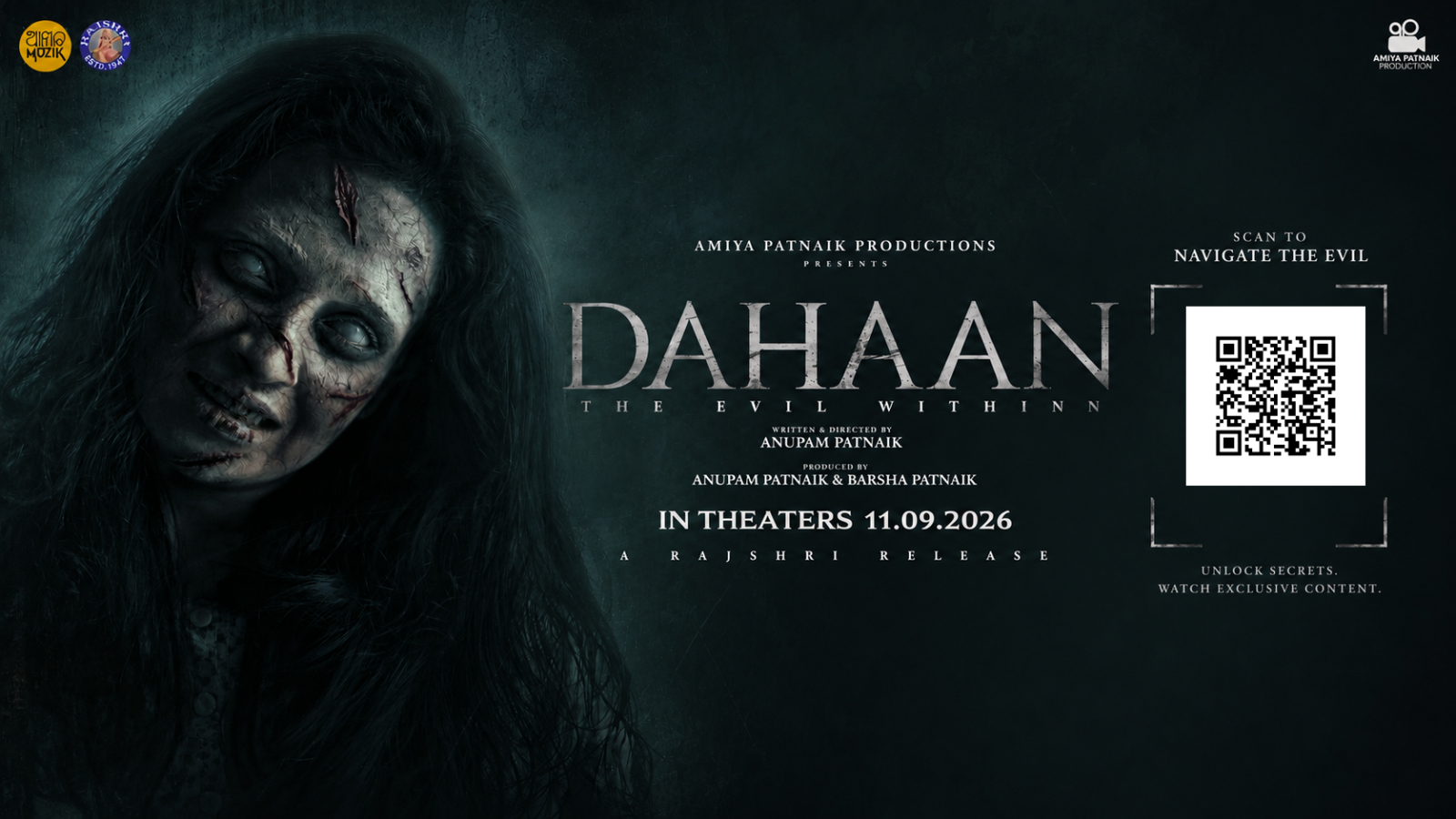 DAHAAN — The Evil Withinn poster with a QR code. Scan it to watch the poster come alive.