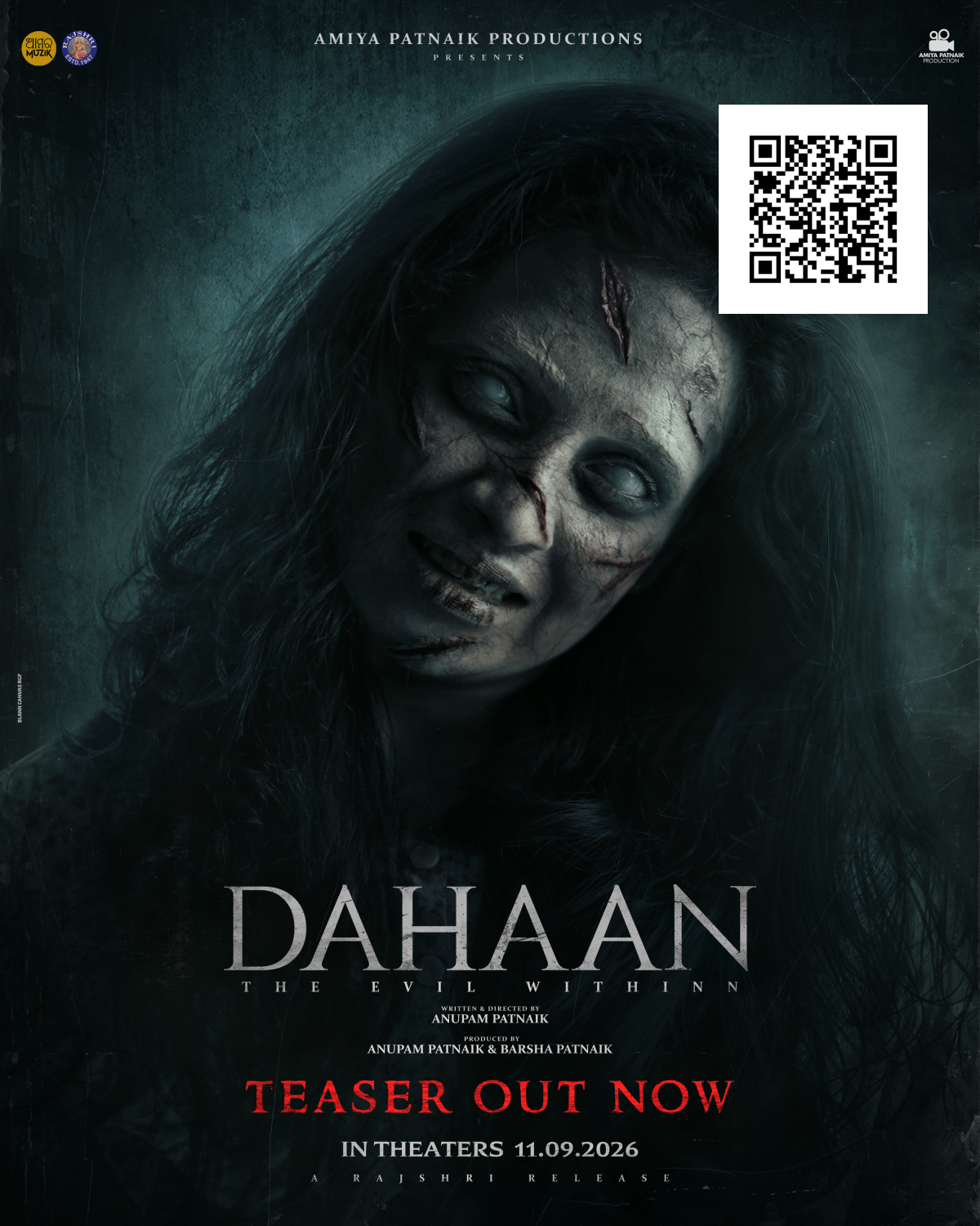 DAHAAN — The Evil Withinn poster with a QR code. Scan it to watch the poster come alive.